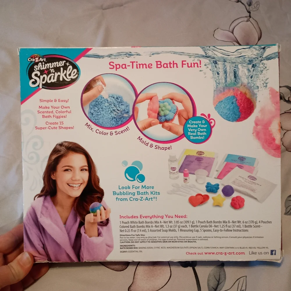 NIB* Cra-Z-Art Shimmer 'n Sparkle Scented Bath Bombs